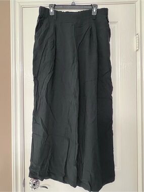 HALARA Black Linen Pants